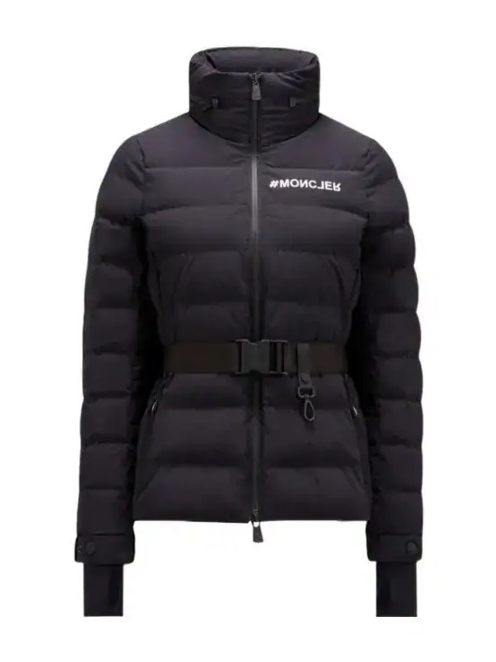 Moncler Grenoble Logo Printed Long Sleeve Women’s Heavy Black Jacket. Size XS.